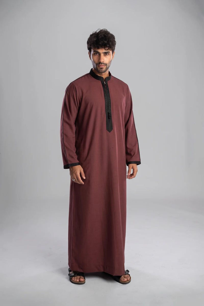 Mezyan Jilbab - Burgundy