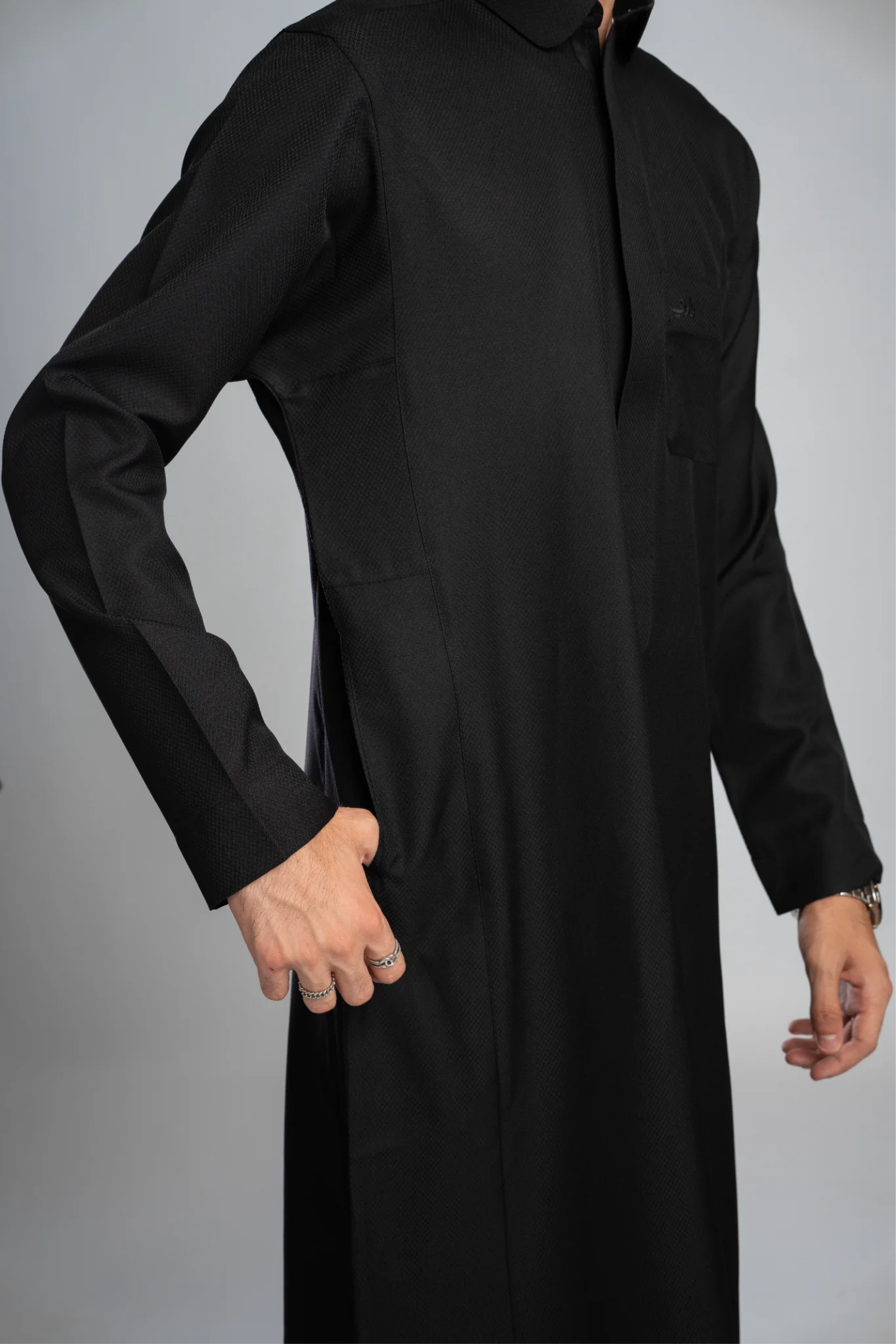 Rimal Thobe - Black