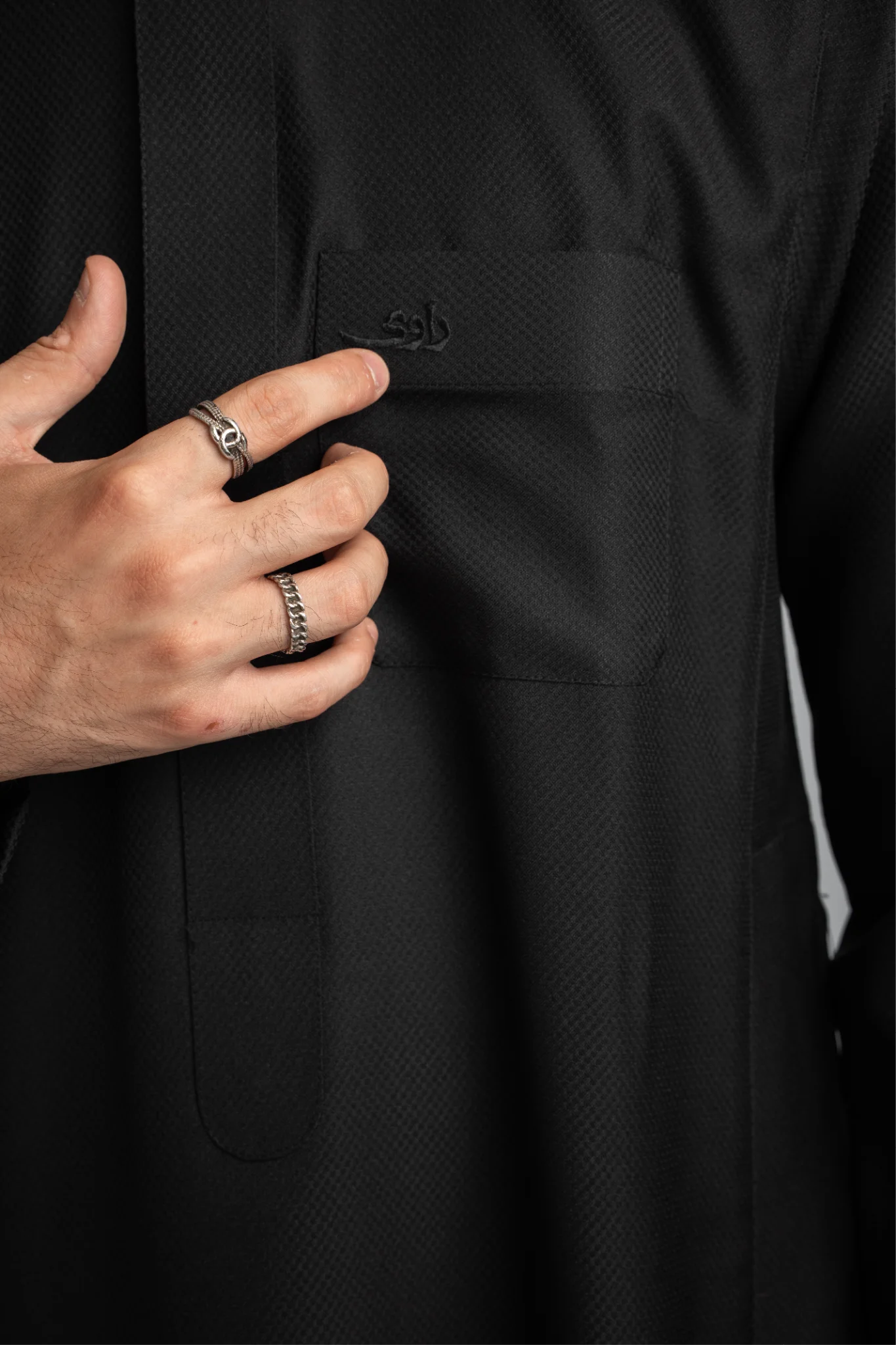 Rimal Thobe - Black
