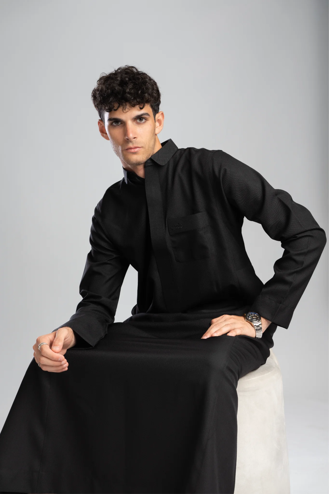 Rimal Thobe - Black