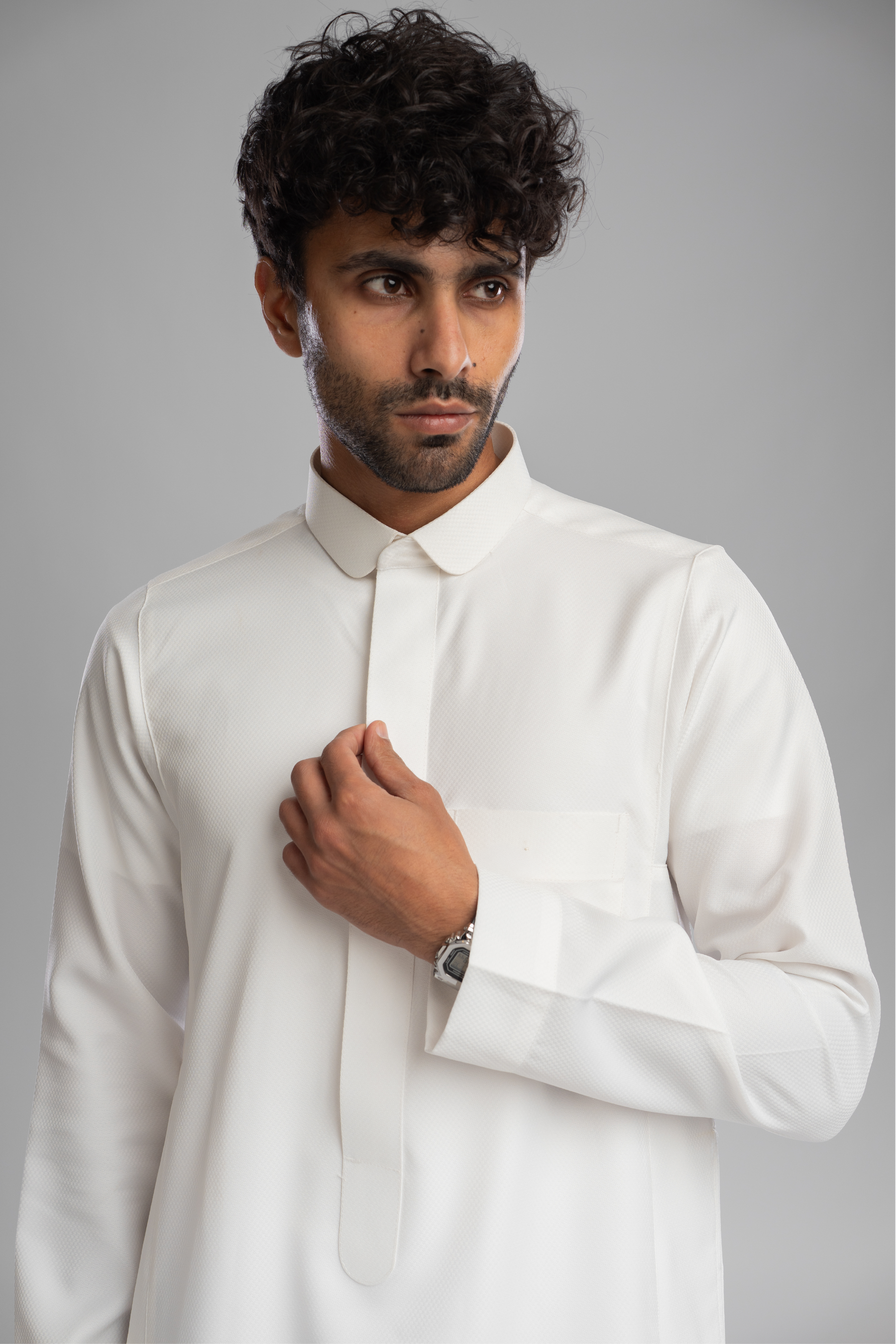 Rimal Thobe - Cream