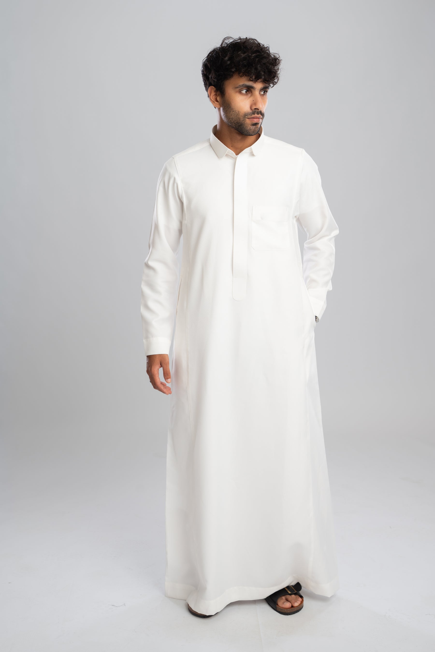 Rimal Thobe - Cream
