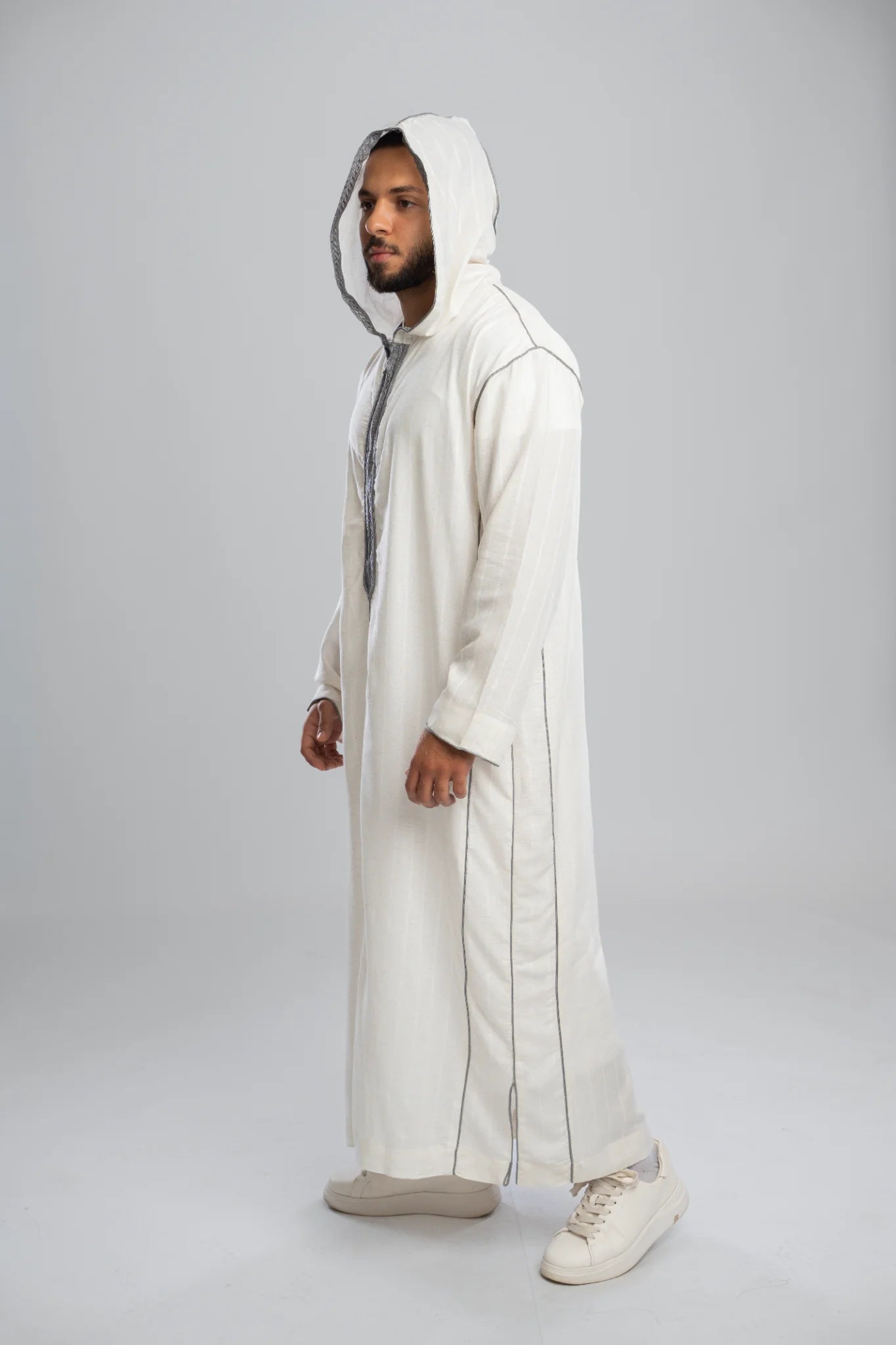 جلباب أطلس – رمادي