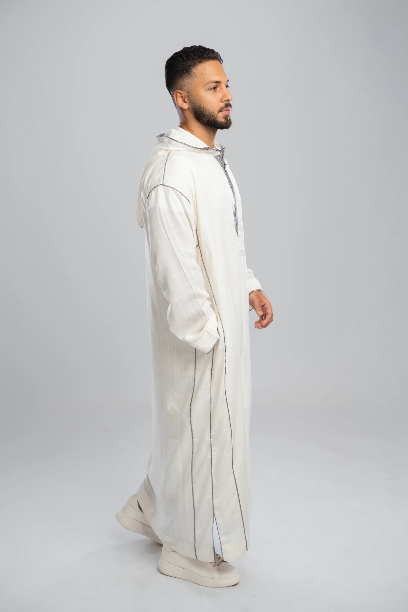 جلباب أطلس – رمادي