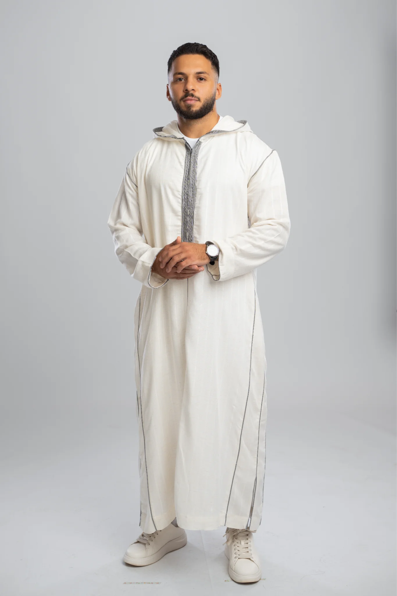 جلباب أطلس – رمادي